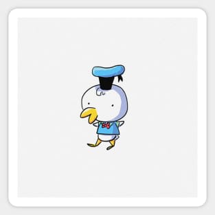 funny duck guy Sticker